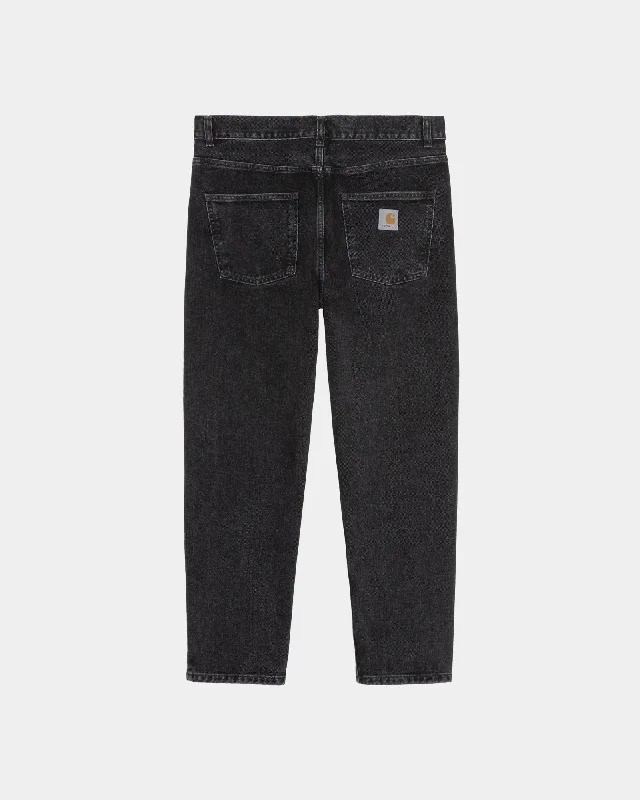 Modern Ripped and Distressed Men's JeansNewel Pant | Black (stone washed)