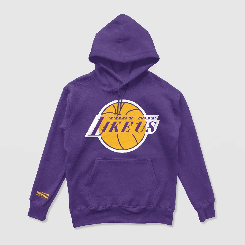 Men's Hoodies with Screen-Printed GraphicsNot Like Us Hoodie (Purple LAL Edition)