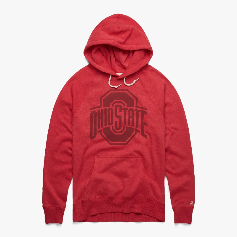 Classic Men's Cotton HoodiesOhio State Buckeyes All Scarlet Hoodie