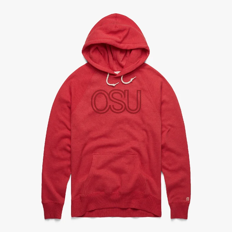 Elevated Men's Lounge HoodiesOSU Hoodie All Scarlet