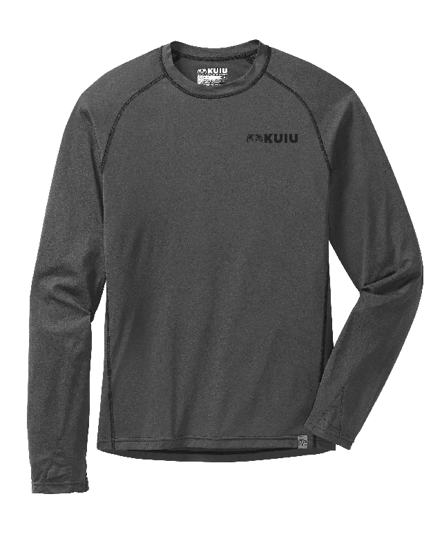 Men's Shirts with Antimicrobial TreatmentPeloton 118 LS Crew-T | Gunmetal