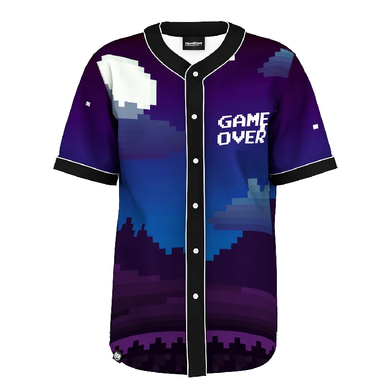 Men's Shirts for Outdoor ActivitiesPixel Game Over Jersey