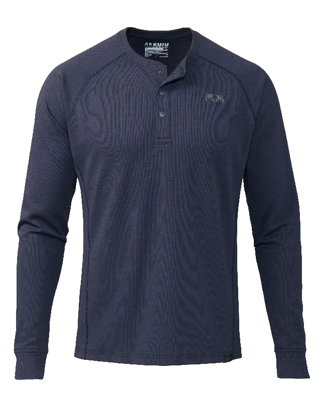 Men's Shirts with Moisture-Wicking FabricPRO Merino 200 Henley | Steel Blue