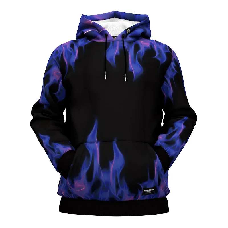 Men's Hoodies for LoungingPurple Flame Hoodie