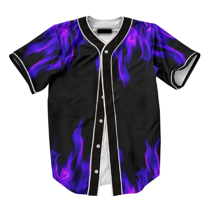 Men's Performance Shirts for SportsPurple Flame Jersey