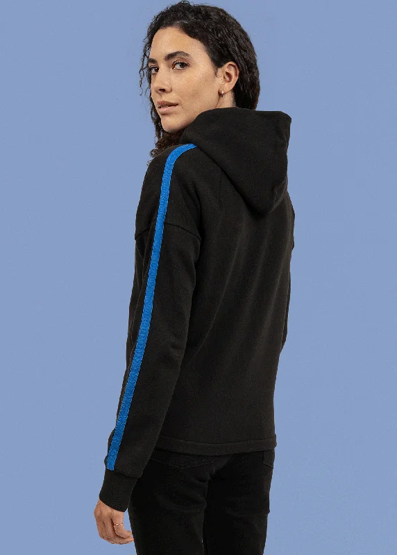 Men's Shirts with Velcro ClosuresSaint Lunaire hooded sweatshirt - SAINT JAMES DAHO (Noir/Bleu)