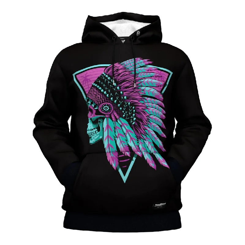 Men's Hoodies with Screen-Printed GraphicsSkull Chief Hoodie