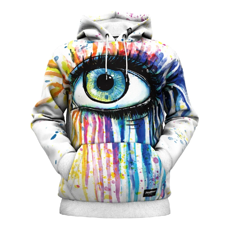 Men's Hoodies with Quilted LiningWatercolor Eye Hoodie