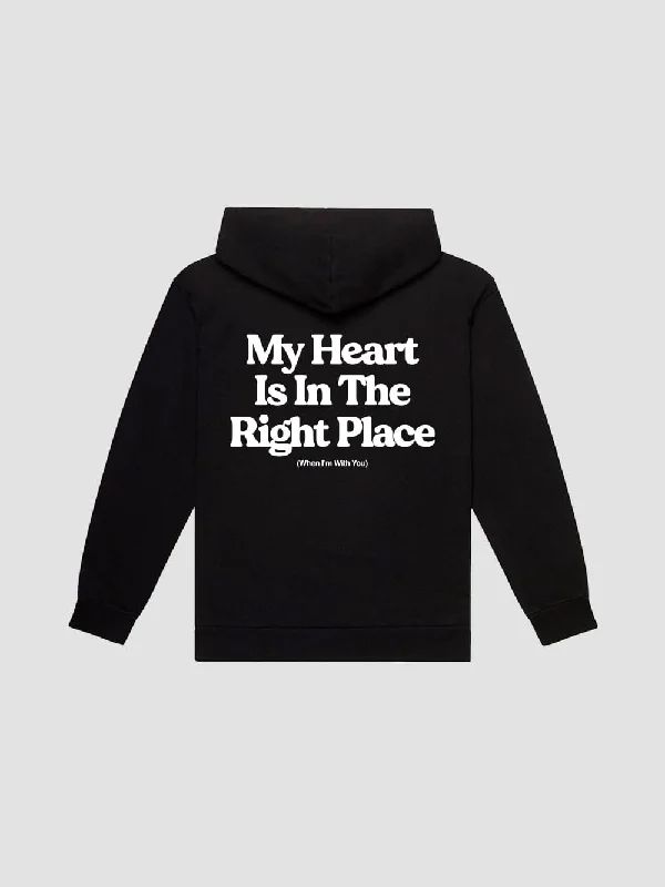 Men's Hoodies with Breathable FabricWith You Hoodie - Black