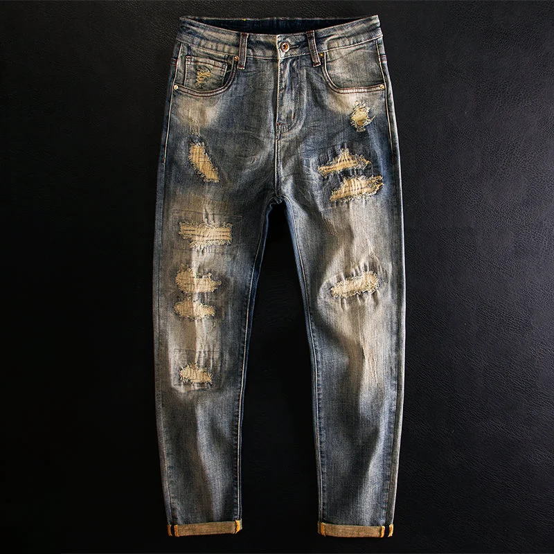 Cool Men's Jeans#YD-0242# 潮品休閒牛仔褲