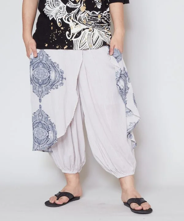 Men's Pants with SuspendersCrepe Harem Pants