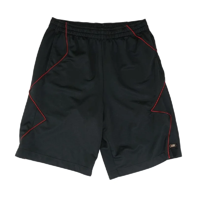 Men's Pants with Antimicrobial TreatmentBlack Solid Active Shorts