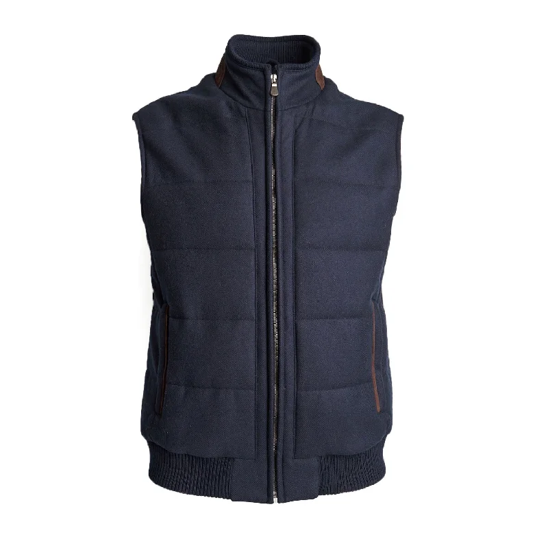 Men's Coats with Stretch FabricBLUE DOWN GILET