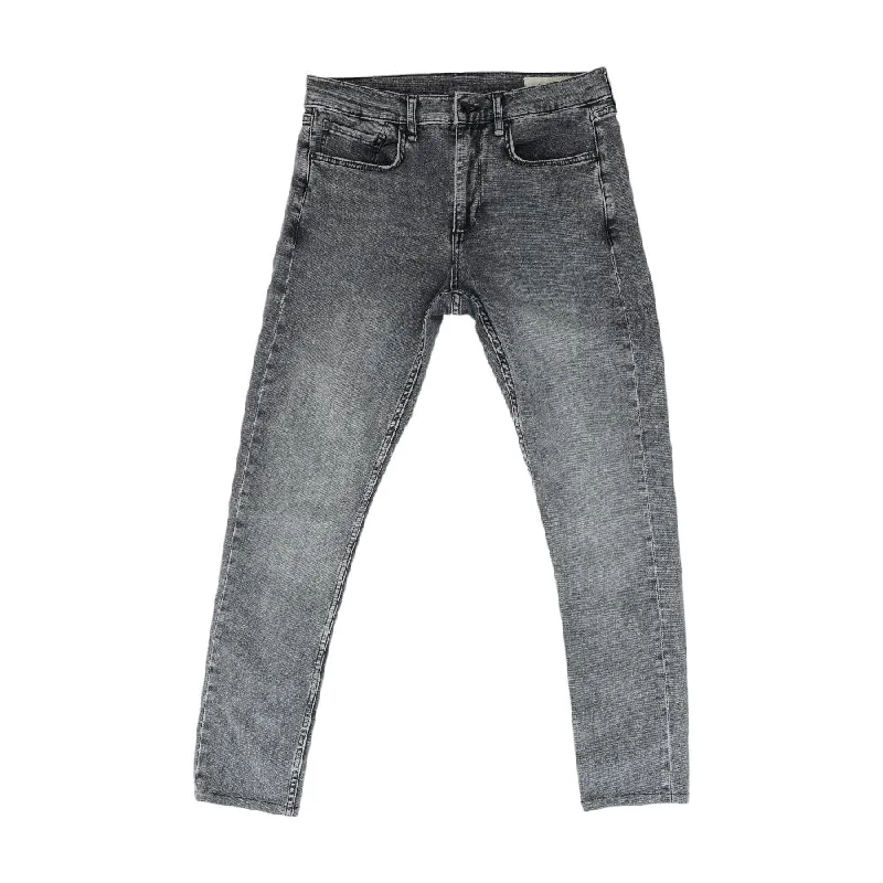 Comfortable Men's JoggersGray Solid Skinny Jeans