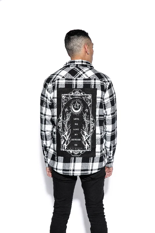 Men's Coats for RunningLove Me Like My Demons Do - Flannel