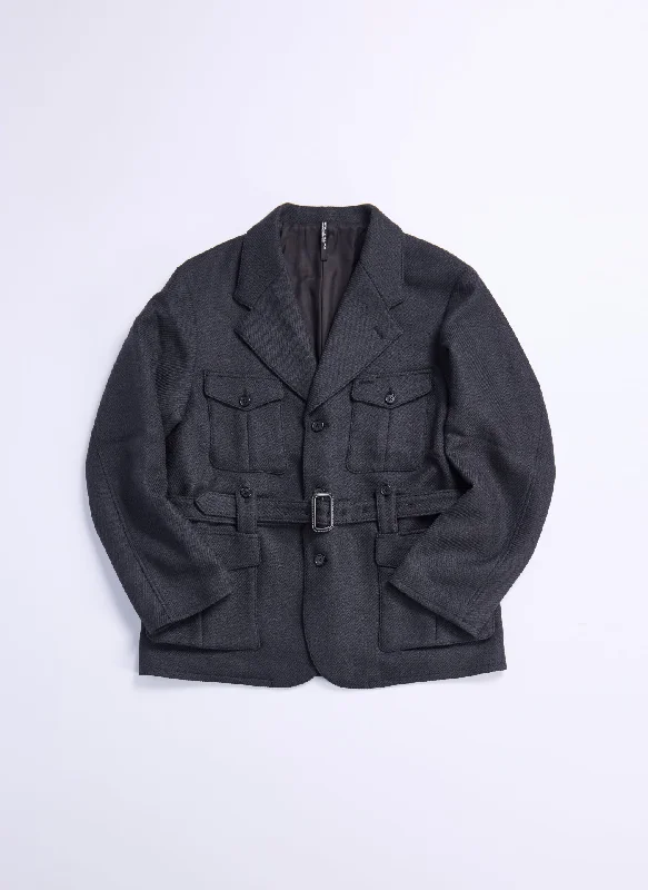 Men's Coats with Snap ButtonsMarzotto Wool Single Breasted Soft Hunting Blazer