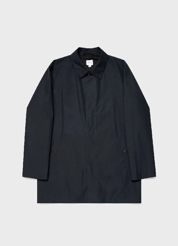 Men's Coats for SpringMen's Ventile Mac in Dark Navy