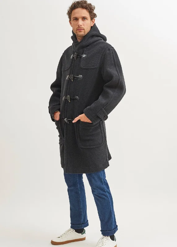 Men's Coats for Tall MenSaturne classic duffle-coat - in wool (ANTHRACITE)