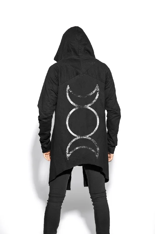 Durable Men's Car CoatsTriple Moon Double Hooded Cloak