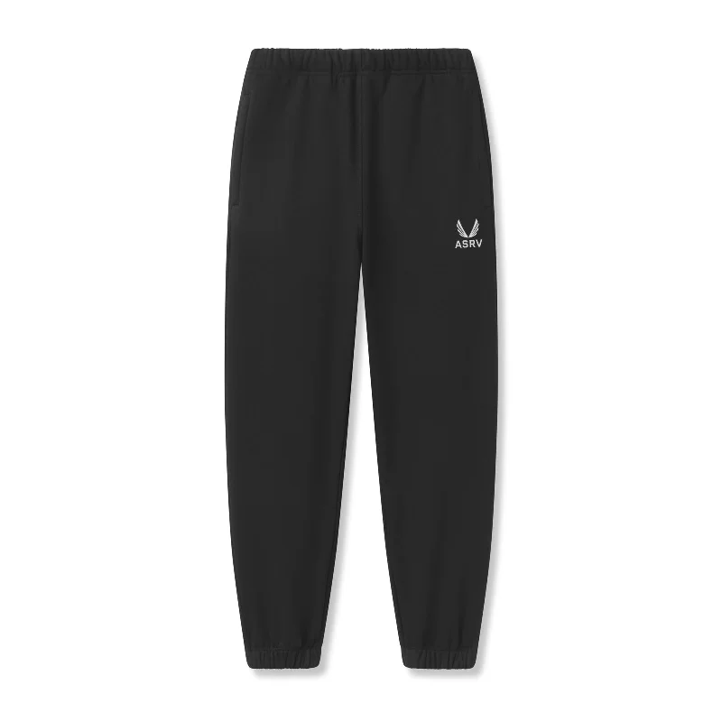 Men's Pants with Suspenders0655. Tech-Terry™ Oversized Sweats - Black "Emblem"