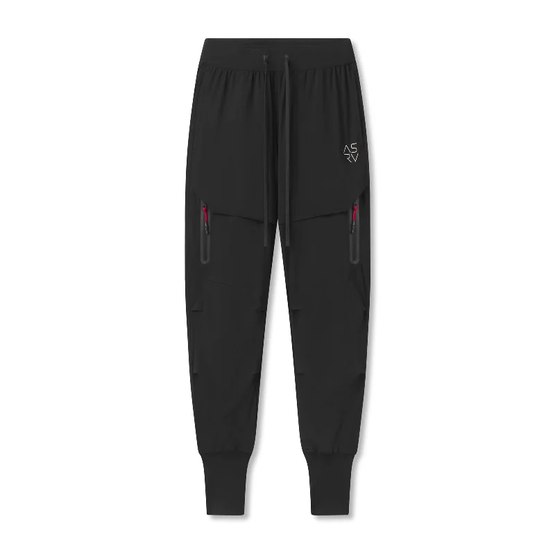 Comfortable Men's Joggers0690. Tetra-Lite™ Tech High Rib Jogger - Black "Cyber"