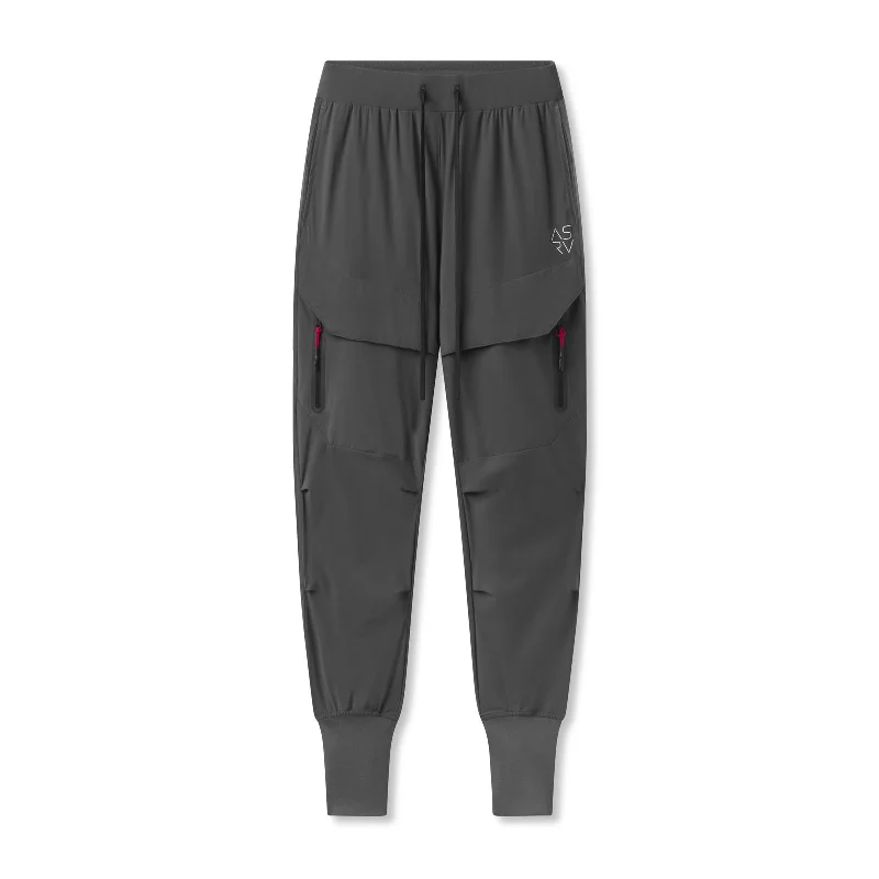 Breathable Men's Athletic Shorts0690. Tetra-Lite™ Tech High Rib Jogger - Space Grey "Cyber"