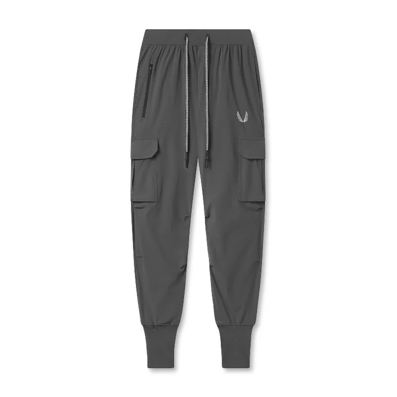 Men's Pants with Flat-Front Designs0825. Tetra-Lite™ Cargo High Rib Jogger - Space Grey "Reflective"