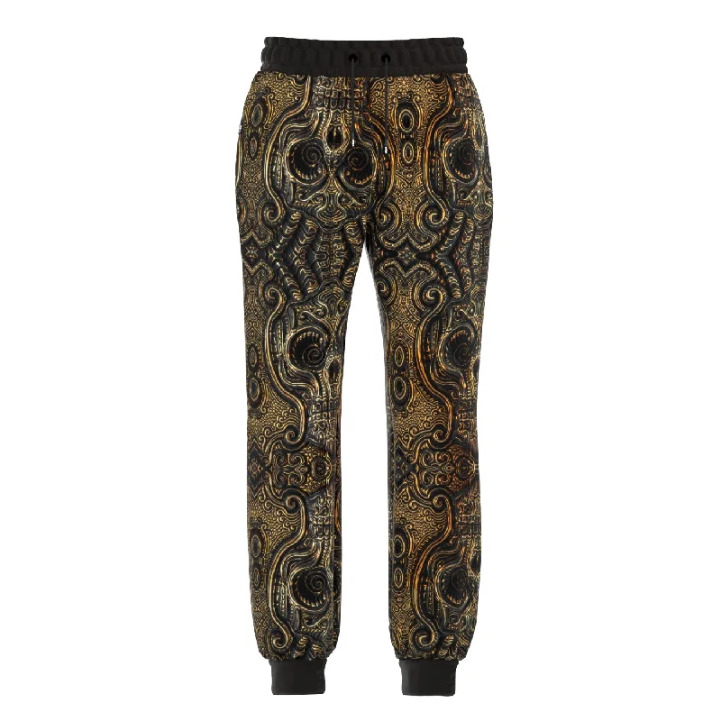 Men's Pants with Functional PocketsAncient Skull Totem Sweatpants