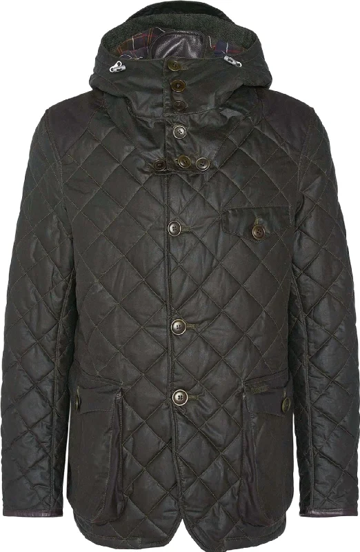 Men's Coats for Rainy WeatherBarbour x TO KI TO Driving Quilted Waxed Jacket - Men's|-|Manteau ciré matelassé Barbour x TO KI TO Driving - Homme