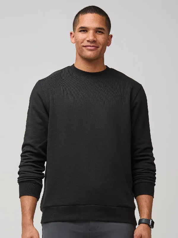 Men's Casual Shirts for Everyday WearBlack Crew Sweatshirt