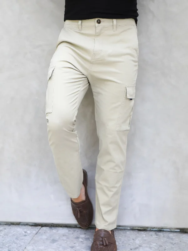 Men's Dress Pants for Special OccasionsCargo Trousers - Tan