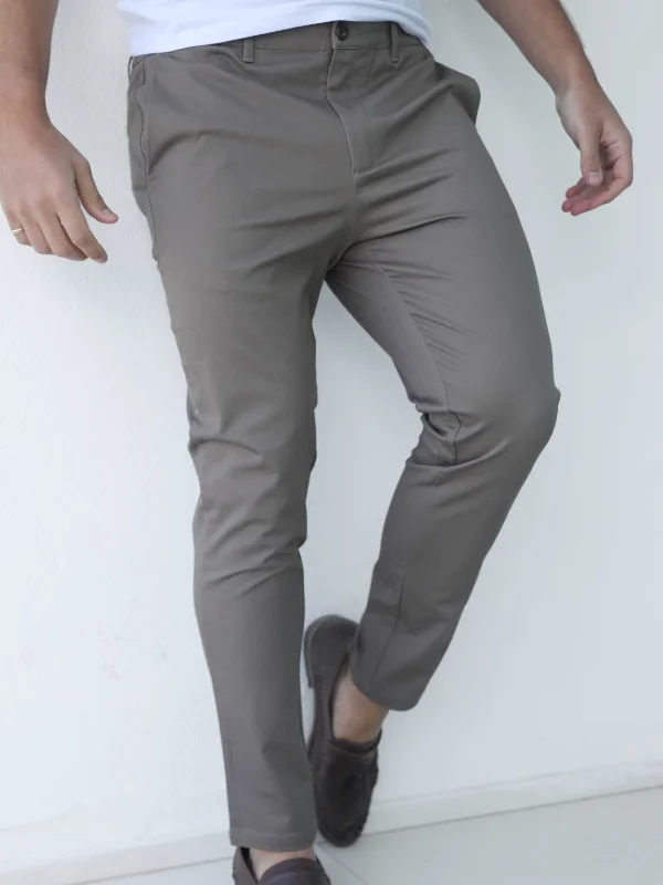 Men's Low-Waisted Pants for a Casual VibeCavill Slim Fit Tailored Chinos - Khaki Green