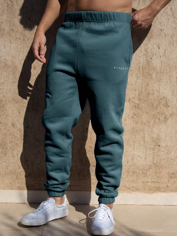 Men's Velcro-Closure Pants for ConvenienceEvolved II Relaxed Sweatpants - Teal Green