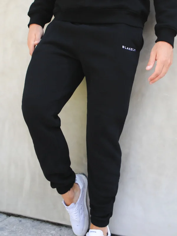 Men's Tailored Pants for a Sharp AppearanceSeries Relaxed Sweatpants - Black