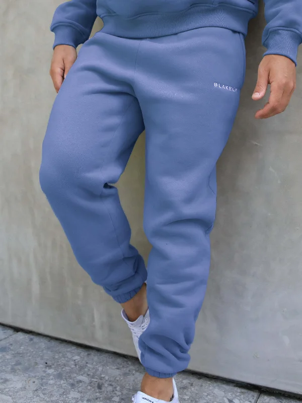 Men's Pants with Patch PocketsSeries Relaxed Sweatpants - Light Blue