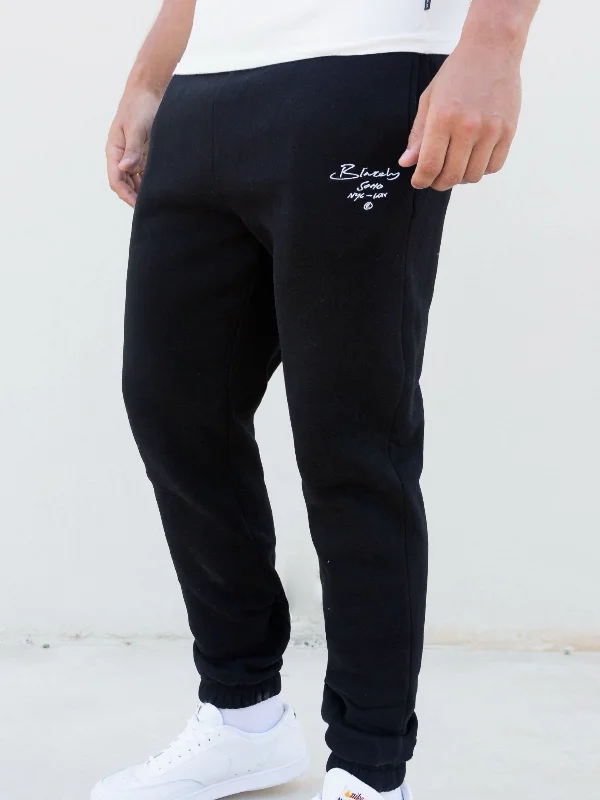 Men's Work Pants for Durability and ComfortSoho Relaxed Script Sweatpants - Black