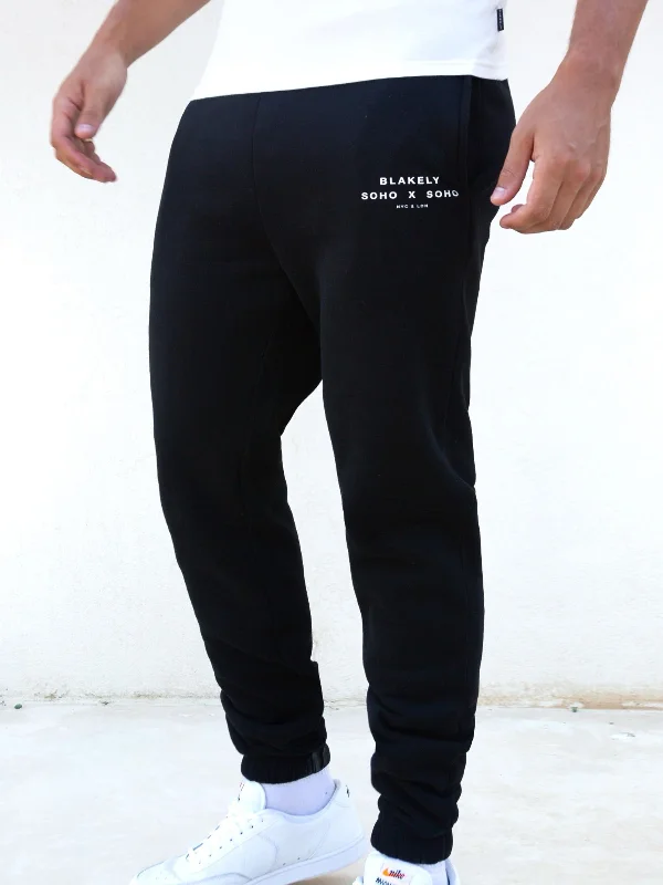 Men's Running Pants for ExerciseSoho Relaxed Sweatpants - Black