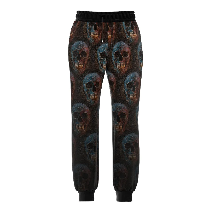 Durable Men's Work PantsBronze Skull Sweatpants