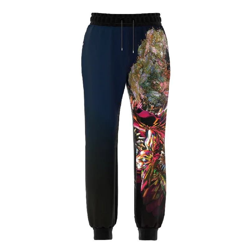 Men's Pants with Button-CuffsCoral Bouquet Sweatpants