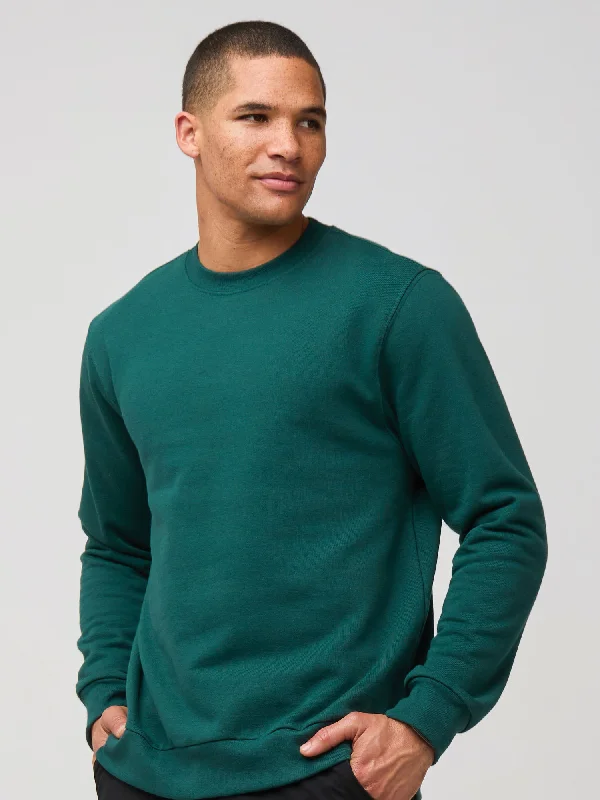 Men's Shirts with Bow TiesDark Emerald Crew Sweatshirt