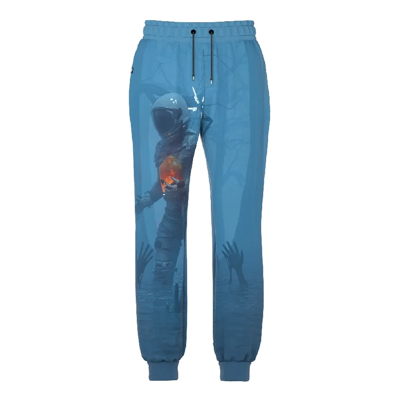 Men's Pants with Cargo PocketsDeep Blue Sweatpants