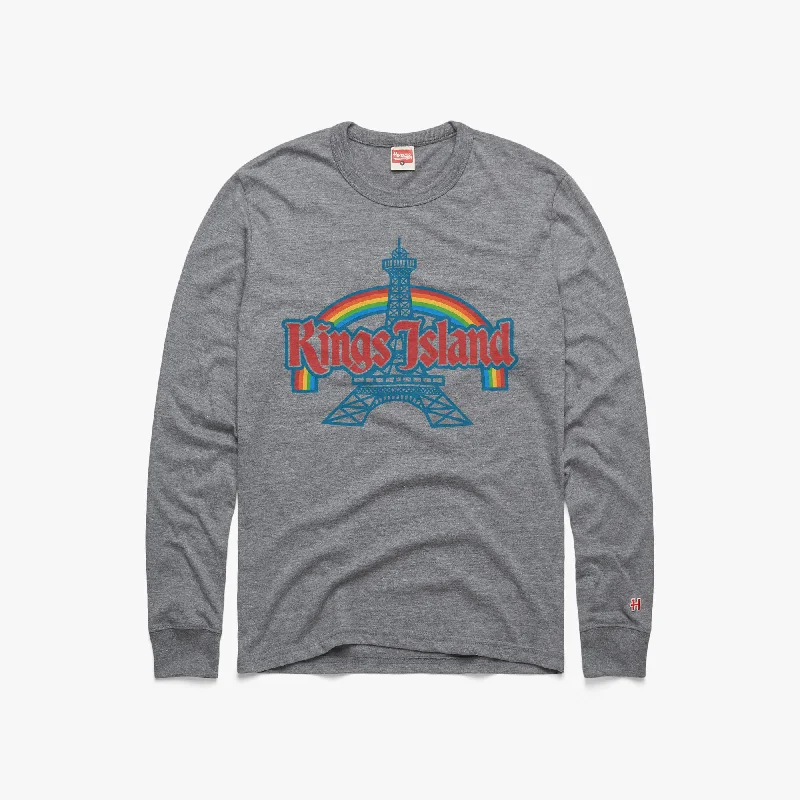 Men's Shirts with Pocket SquaresKings Island Eiffel Tower Long Sleeve Tee