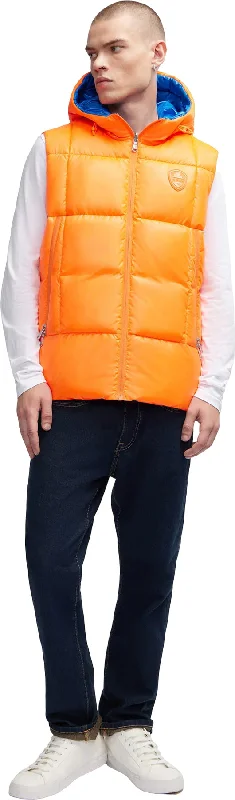 Men's Coats with Slim FitsKirian Lightweight Puffer Vest with Fixed Hood - Men's|-|Veste matelassé léger et réversible avec capuchon fixe Kirian - Homme