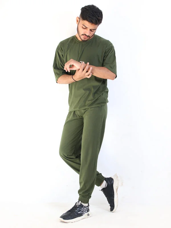 SN Men's Plain Track Suit Green