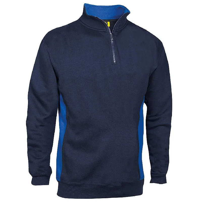 Two Tone Quarter Zip Sweatshirt